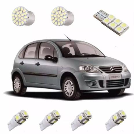 Kit de Lampadas Led Citroen C3 - Mfl Menor preço em Kit de Lampadas Led Citroen C3 - Mfl