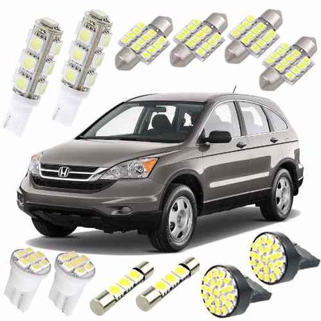 Menor preço em Kit de Lampadas Led Crv 2007 2012 Luz Pingo Teto Placa Ré Xenon - Mfl