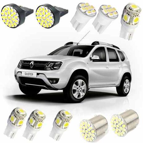 Kit de Lampadas Led Duster 2016 Pingo Placa Teto Torpedo Xenon - Mfl Menor preço em Kit de Lampadas Led Duster 2016 Pingo Placa Teto Torpedo Xenon - Mfl
