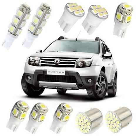 Kit de Lampadas Led Duster Pingo Placa Teto Ré Torpedo Xenon - Mfl Menor preço em Kit de Lampadas Led Duster Pingo Placa Teto Ré Torpedo Xenon - Mfl