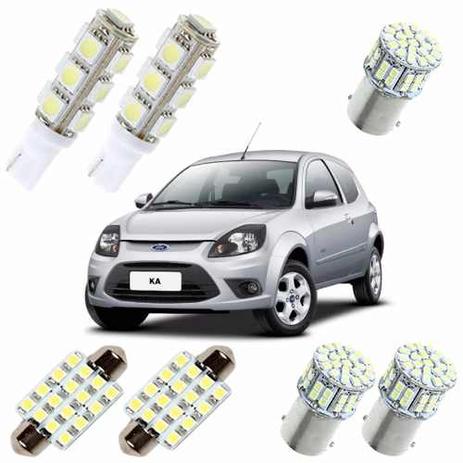 Kit de Lampadas Led Ford Ka Pingo Teto Placa Ré Torpedo Xenon - Mfl Menor preço em Kit de Lampadas Led Ford Ka Pingo Teto Placa Ré Torpedo Xenon - Mfl