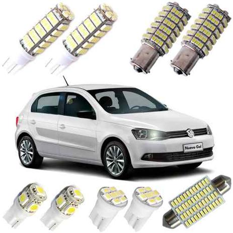 Kit de Lampadas Led Gol G3 G4 G5 G6 Pingo Teto Placa Ré Xenon - Mfl Menor preço em Kit de Lampadas Led Gol G3 G4 G5 G6 Pingo Teto Placa Ré Xenon - Mfl