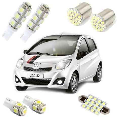 Kit de Lampadas Led Jac J2 Pingo Teto Placa Ré Torpedo Xenon - Mfl Menor preço em Kit de Lampadas Led Jac J2 Pingo Teto Placa Ré Torpedo Xenon - Mfl