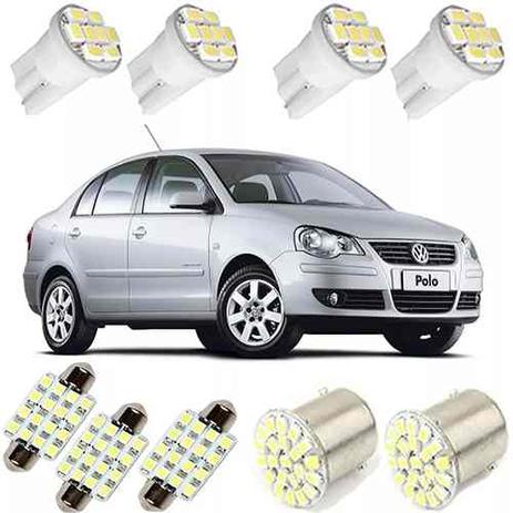 Kit de Lampadas Led Polo Hatch Sedan Pingo Teto Placa Ré Xenon - Mfl é boa?