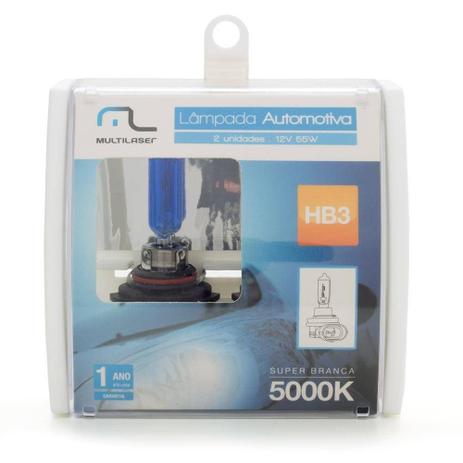 Kit de Lâmpadas Super Branca HB3 5000k 60/55W  Multilaser - Efeito Xênon é boa?