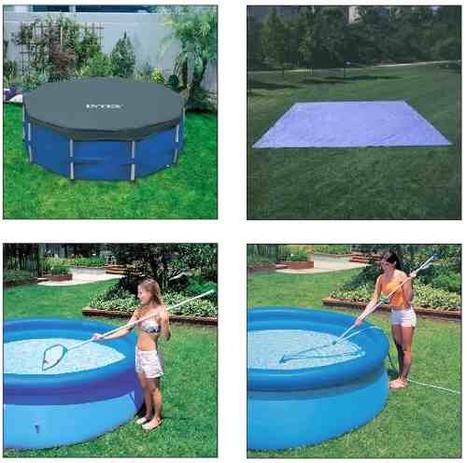 Kit de Limpeza + Forro + Capa 3,66 m Estrutural Intex Menor preço em Kit de Limpeza + Forro + Capa 3,66 m Estrutural Intex