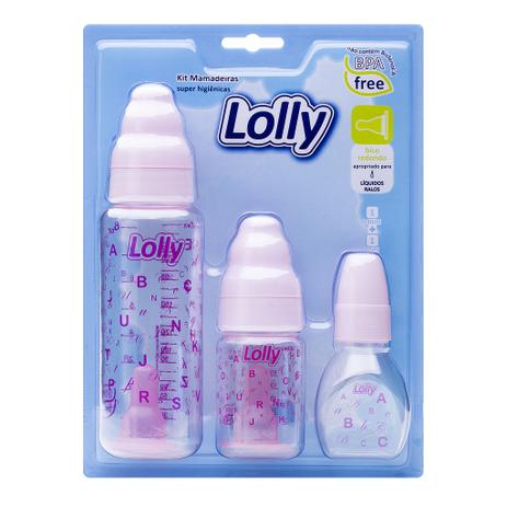 Kit de Mamadeira Tip 240ml, 150ml e 80ml com bico em TPE colorido R para líquidos ralos, tampa e rosca na cor Rosa - Lolly (LOLNI) Menor preço em Kit de Mamadeira Tip 240ml, 150ml e 80ml com bico em TPE colorido R para líquidos ralos, tampa e rosca na cor Rosa - Lolly (LOLNI)