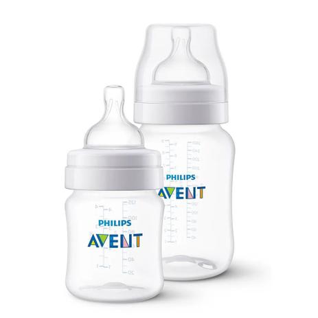 Kit de Mamadeiras Anti-Cólica - 2 peças - Avent - Philips Menor preço em Kit de Mamadeiras Anti-Cólica - 2 peças - Avent - Philips