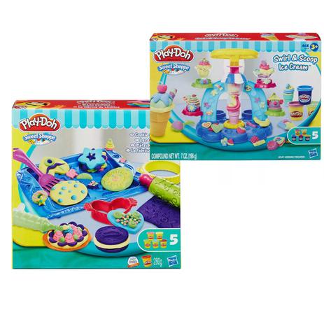 Kit de Massa de Modelar - Play-Doh - Sorveteria e Biscoitos Divertidos - Hasbro Menor preço em Kit de Massa de Modelar - Play-Doh - Sorveteria e Biscoitos Divertidos - Hasbro