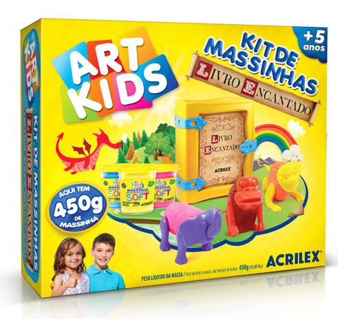 Kit de Massinhas Livro Encantado com 450 gr de Massa para Modelar Ref.40027 Acrilex Menor preço em Kit de Massinhas Livro Encantado com 450 gr de Massa para Modelar Ref.40027 Acrilex