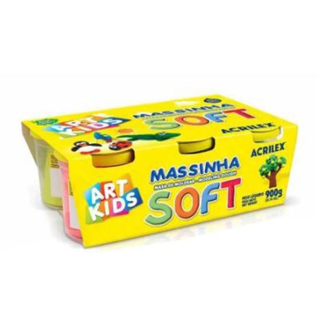 Kit de Massinhas Para Modelar Soft Acrilex Com 6 Cores Sortidas 900 gr 07306 Menor preço em Kit de Massinhas Para Modelar Soft Acrilex Com 6 Cores Sortidas 900 gr 07306
