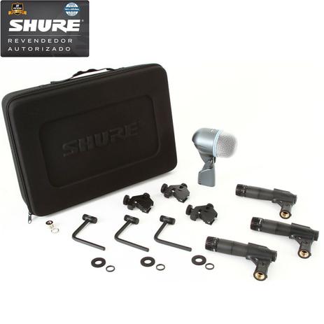 Kit de Microfones Para Bateria DMK-57-52 - Shure Menor preço em Kit de Microfones Para Bateria DMK-57-52 - Shure