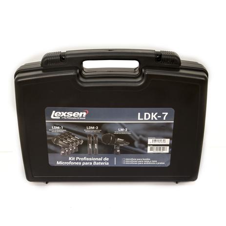 Kit de Microfones para Bateria - LDK-7 - Lexsen Menor preço em Kit de Microfones para Bateria - LDK-7 - Lexsen