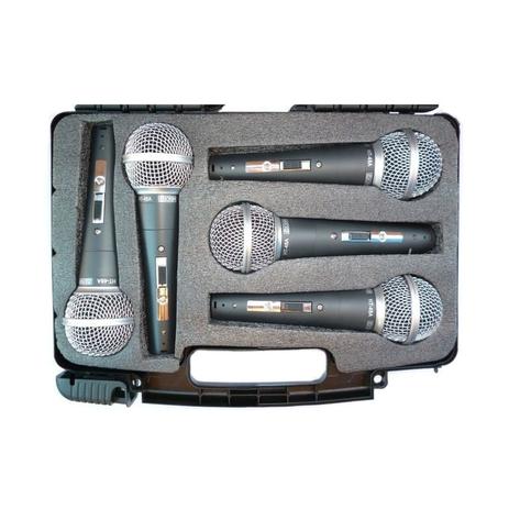 Kit de Microfones Vocal CSR HT48-5 com chave 5 pecas - CSR Menor preço em Kit de Microfones Vocal CSR HT48-5 com chave 5 pecas - CSR