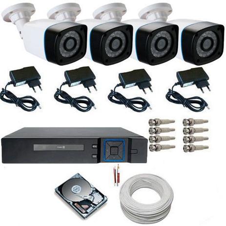 Kit de Monitoramento 4 Câmeras AHD 24 Leds Infravermelho + DVR Stand Alone Multi HD 5 em 1 - Power Menor preço em Kit de Monitoramento 4 Câmeras AHD 24 Leds Infravermelho + DVR Stand Alone Multi HD 5 em 1 - Power