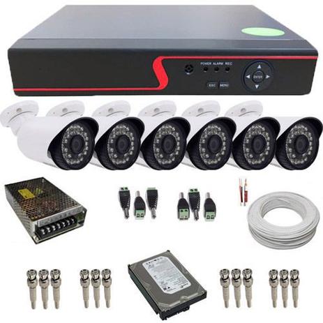 Kit de Monitoramento 6 Câmeras Full HD 2.0 Megapixel 1080p DVR Multi HD 8 Canais - Power Menor preço em Kit de Monitoramento 6 Câmeras Full HD 2.0 Megapixel 1080p DVR Multi HD 8 Canais - Power
