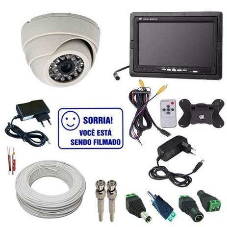 Kit de Monitoramento com 1 Câmera Infravermelho Analógica 1000 Linhas + Monitor 7 Polegadas - Power Menor preço em Kit de Monitoramento com 1 Câmera Infravermelho Analógica 1000 Linhas + Monitor 7 Polegadas - Power