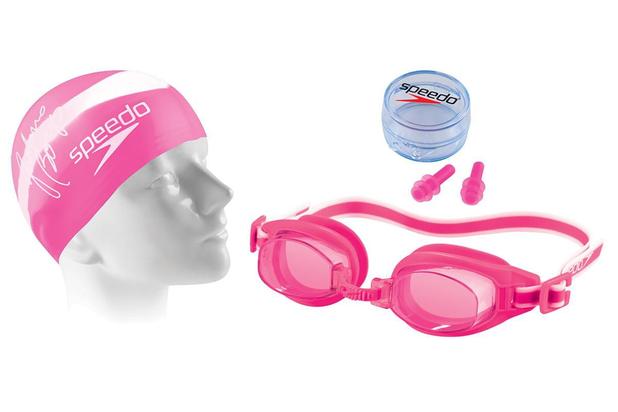 Kit de Natação Speedo Swimkit 30 Rosa (Touca, óculos, protetor de ouvido) Menor preço em Kit de Natação Speedo Swimkit 30 Rosa (Touca, óculos, protetor de ouvido)