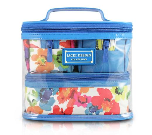 Kit De Necessaire 4 Pcs Azul Aquarela Microfibra + Pvc - Jacki design é ruim? Kit De Necessaire 4 Pcs Azul Aquarela Microfibra + Pvc - Jacki design é boa?