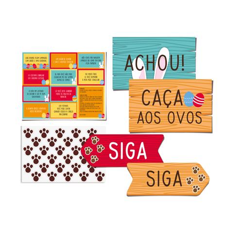 Kit de Páscoa Para Brincadeiras de Caça Aos Ovos Com Pistas - Cromus Menor preço em Kit de Páscoa Para Brincadeiras de Caça Aos Ovos Com Pistas - Cromus