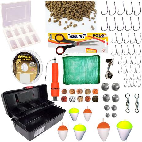 Kit de Pesca Básico Pescaria Completa Maleta Linha Anzol e Itens - Maruri Menor preço em Kit de Pesca Básico Pescaria Completa Maleta Linha Anzol e Itens - Maruri
