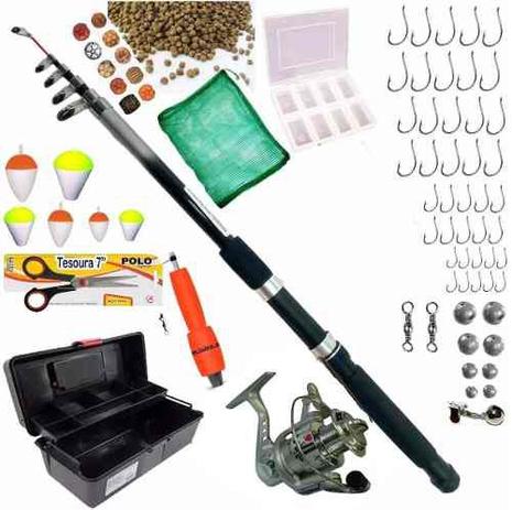 Kit De Pesca Pescaria Completa Vara 2,40m Molinete 3 Rol - Lizardfishing marine sports Menor preço em Kit De Pesca Pescaria Completa Vara 2,40m Molinete 3 Rol - Lizardfishing marine sports