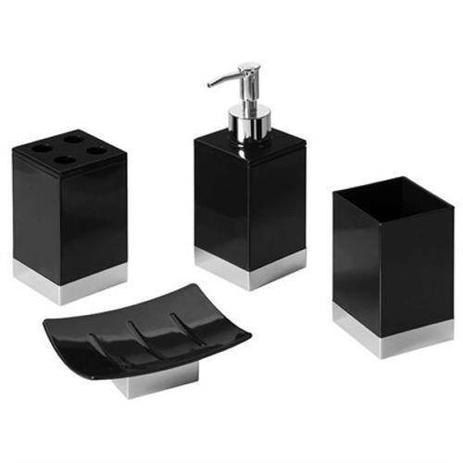 Kit de Potes para Banheiro Quadrado Prat-k Preto é boa?