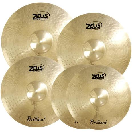 Kit de Pratos Zeus Brilliant Set D 14 16 18 20 Menor preço em Kit de Pratos Zeus Brilliant Set D 14 16 18 20