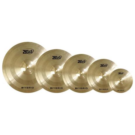 Kit de Pratos Zeus Hybrid Set E 10 14 16 18 20 - Com Bag Menor preço em Kit de Pratos Zeus Hybrid Set E 10 14 16 18 20 - Com Bag