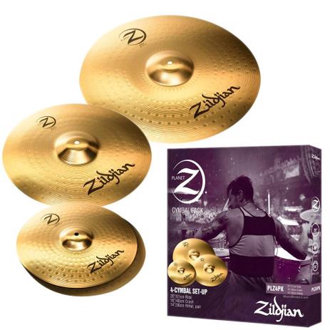 Kit de pratos zildjian planet z plz4pk Menor preço em Kit de pratos zildjian planet z plz4pk