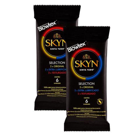 Kit de Preservativos com 2 Pacotes SKYN Selection com 6 unidades Menor preço em Kit de Preservativos com 2 Pacotes SKYN Selection com 6 unidades