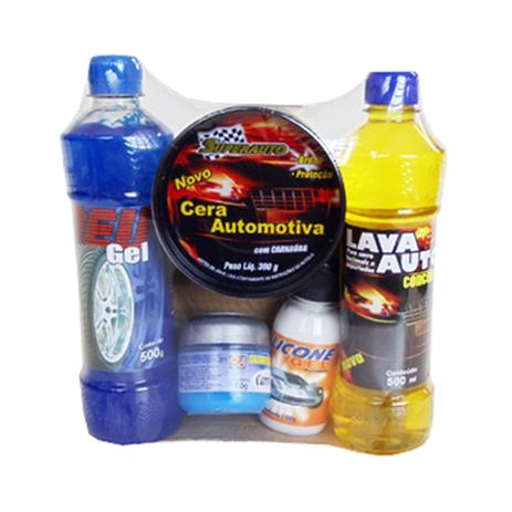 Kit De Produtos Para Limpeza De Carro Com Cera Automotiva - 94451 Menor preço em Kit De Produtos Para Limpeza De Carro Com Cera Automotiva - 94451