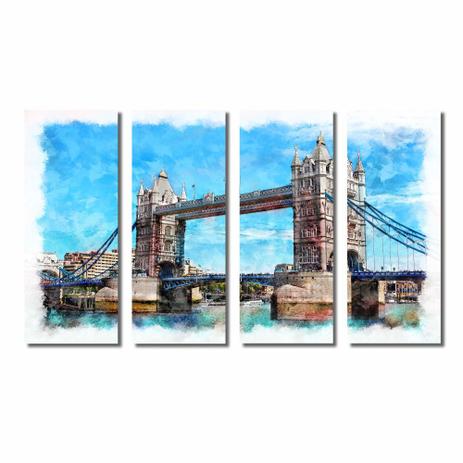Kit De Quadros Decorativos Pintura Da Ponte De Londres - Kiaga é boa?