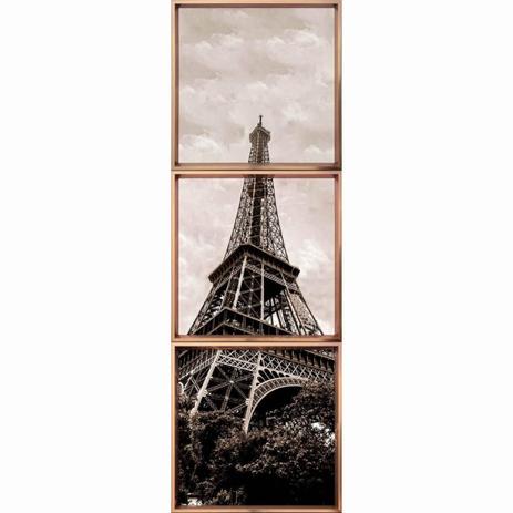 Kit de Quadros Decorativos Torre Eiffel em Paris na França Kit com 3 Quadros de 65x65cm - Decore pronto Menor preço em Kit de Quadros Decorativos Torre Eiffel em Paris na França Kit com 3 Quadros de 65x65cm - Decore pronto