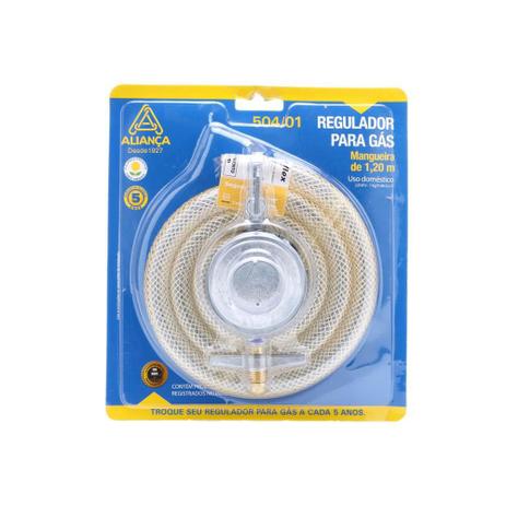 Kit de Regulador de Gás com Mangueira de 120cm Cromado - Aliança é ruim? Kit de Regulador de Gás com Mangueira de 120cm Cromado - Aliança é boa?