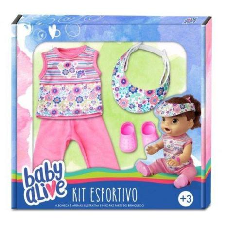 Kit De Roupa Esportiva Baby Alive Hasbro Menor preço em Kit De Roupa Esportiva Baby Alive Hasbro