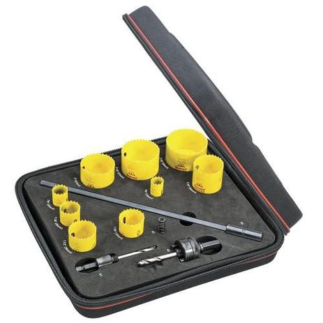 Kit de serra copo 13 Pçs, KFC09041S - Starrett Menor preço em Kit de serra copo 13 Pçs, KFC09041S - Starrett