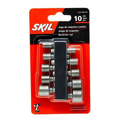 Kit de Soquetes para Parafusadeiras com 10 Peças 9617085451 - Skil Menor preço em Kit de Soquetes para Parafusadeiras com 10 Peças 9617085451 - Skil