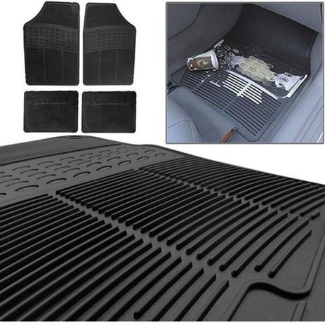 kit de Tapetes Borracha Automotivo Modelo C Universal Preto - Flash é boa?