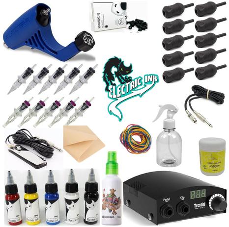 Kit de tatuagem completo  Electra Pop Electric ink - W4 é boa?