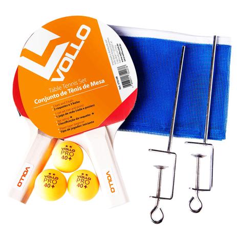 Kit de Tênis de Mesa Vollo com 2 Raquetes, 3 Bolas e Rede VT610-R é boa?
