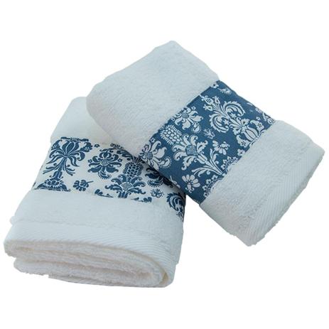 Kit de Toalha Lavabo 02 Peça - Azul Turquesa - Gira mundo Menor preço em Kit de Toalha Lavabo 02 Peça - Azul Turquesa - Gira mundo