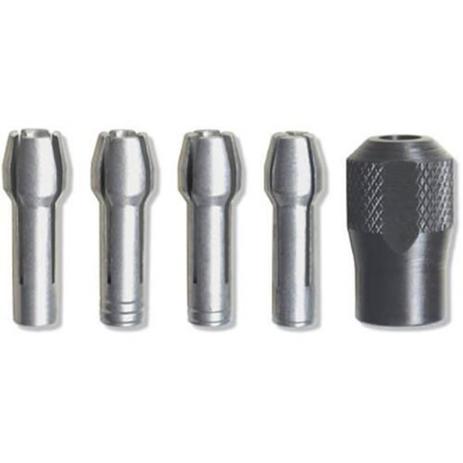 Kit de Troca Rápida com 4 Pinças e 1 Porca de Aperto 4485 Dremel Menor preço em Kit de Troca Rápida com 4 Pinças e 1 Porca de Aperto 4485 Dremel