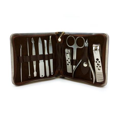 Kit de Unha Manicure e Pedicure Amarela/Marrom 10pçs - Zgp Menor preço em Kit de Unha Manicure e Pedicure Amarela/Marrom 10pçs - Zgp
