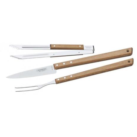 Kit de utensílios para churrasco com 3 peças - Tramontina é boa?