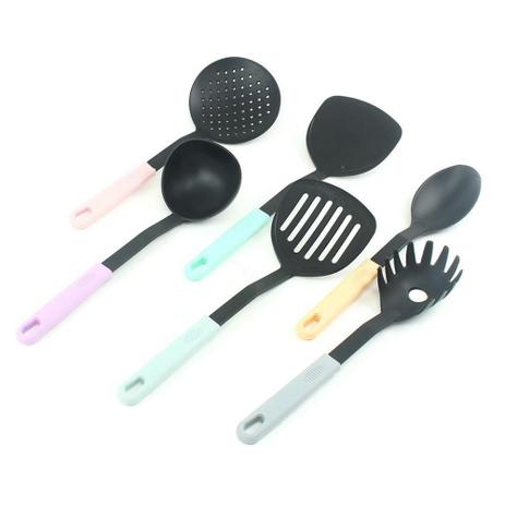 Kit de Utensílios para Cozinha Candy Colors 6 Peças - Fratelli Menor preço em Kit de Utensílios para Cozinha Candy Colors 6 Peças - Fratelli