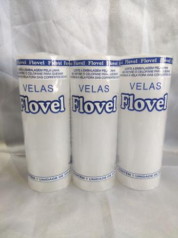 Kit de velas 7 dias Branca - Flovel Menor preço em Kit de velas 7 dias Branca - Flovel