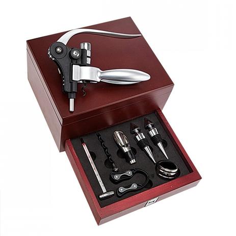 Kit de Vinho 8 Peças Euro Home Preto é boa?