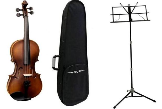 Kit de violino Vogga 4/4 Von144 e Estante é boa?
