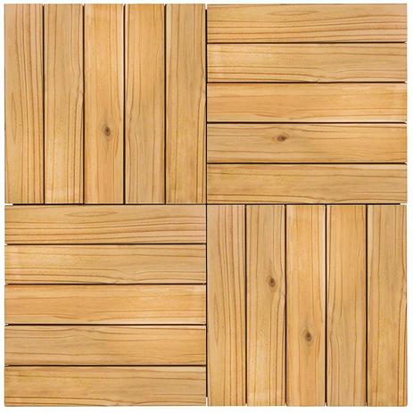 Kit Deck de Madeira Modular Isabela 50cmx50cm com 12 Placas Pinus Tratado - Isabela Revestimentos Menor preço em Kit Deck de Madeira Modular Isabela 50cmx50cm com 12 Placas Pinus Tratado - Isabela Revestimentos